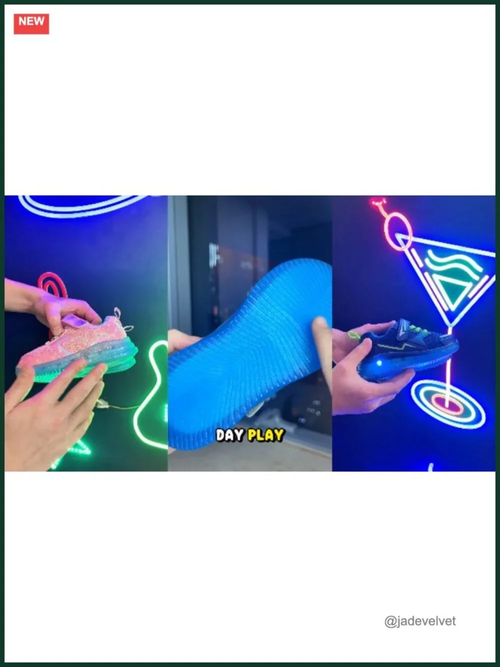 Toddler Light Up LED Sneakers Breathable Mesh Hook & Loop Closure Boys Girls